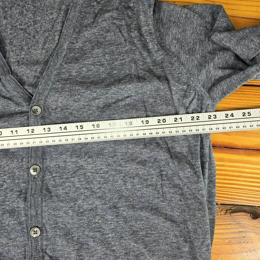 BOSS by Hugo Boss Cardigan SLIM FIT Finest Italian Yarn men's size XL gray